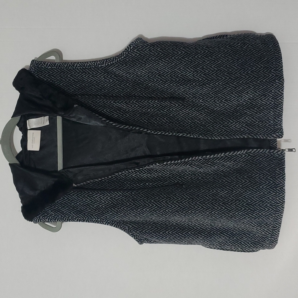 Liz Claiborne velour vest Size Large